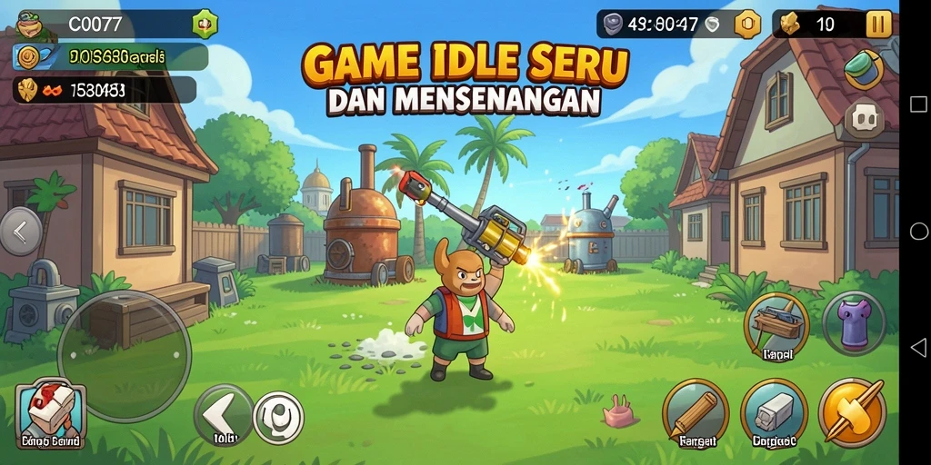 Tampilan gameplay C0077 yang menarik dan mudah dipahami.