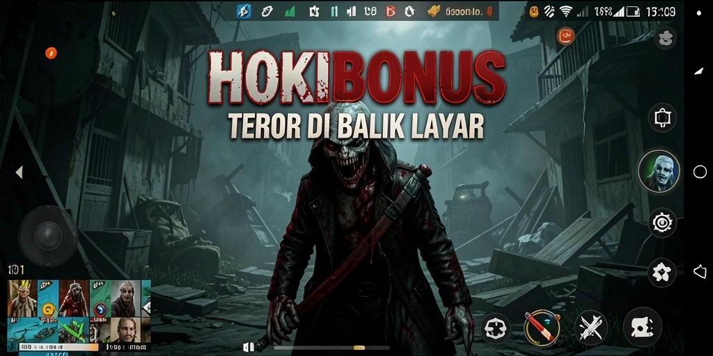 Tampilan gameplay HOKIBONUS yang penuh ketegangan dan kengerian.