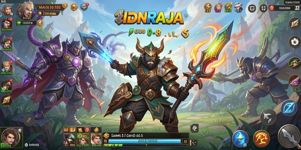 Tampilan gameplay menarik dari IDNRAJA yang penuh strategi.