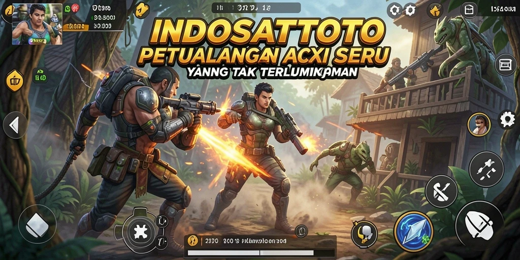 Tampilan gameplay INDOSATTOTO yang penuh aksi dan menegangkan.