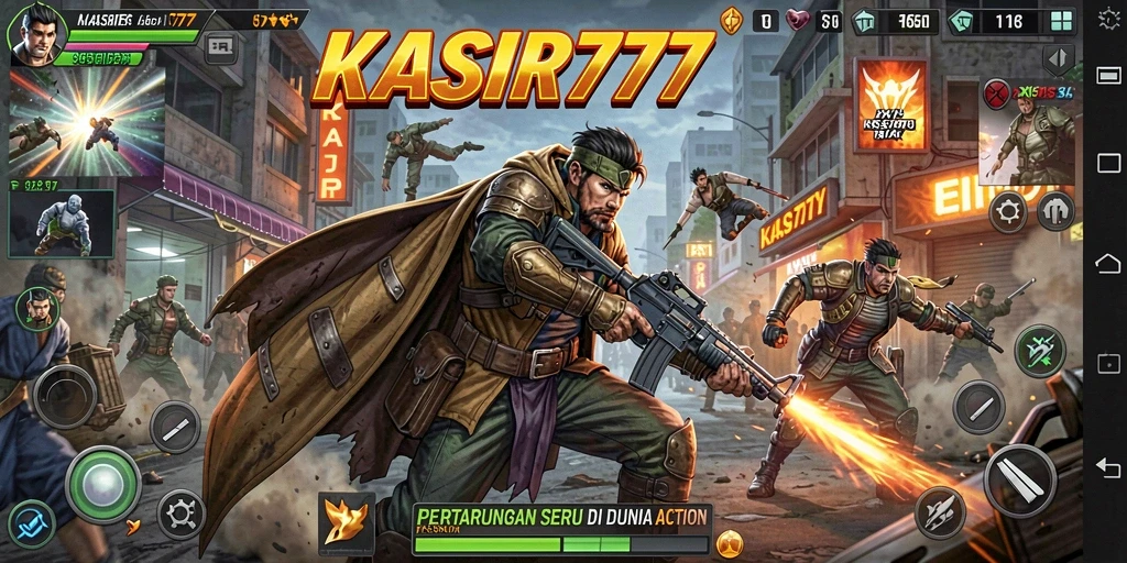 Screenshot gameplay KASIR777 yang menunjukkan aksi mendebarkan.