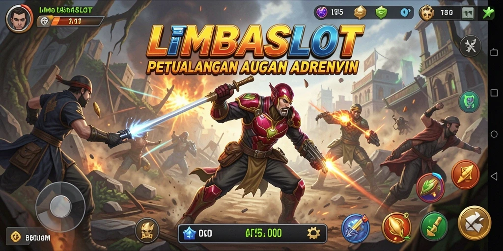 Tampilan gameplay mendebarkan LMBASLOT yang penuh aksi.
