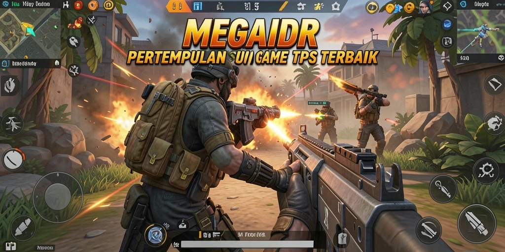 Screenshot gameplay MEGAIDR menampilkan pertempuran yang mendebarkan dan grafis yang menawan.