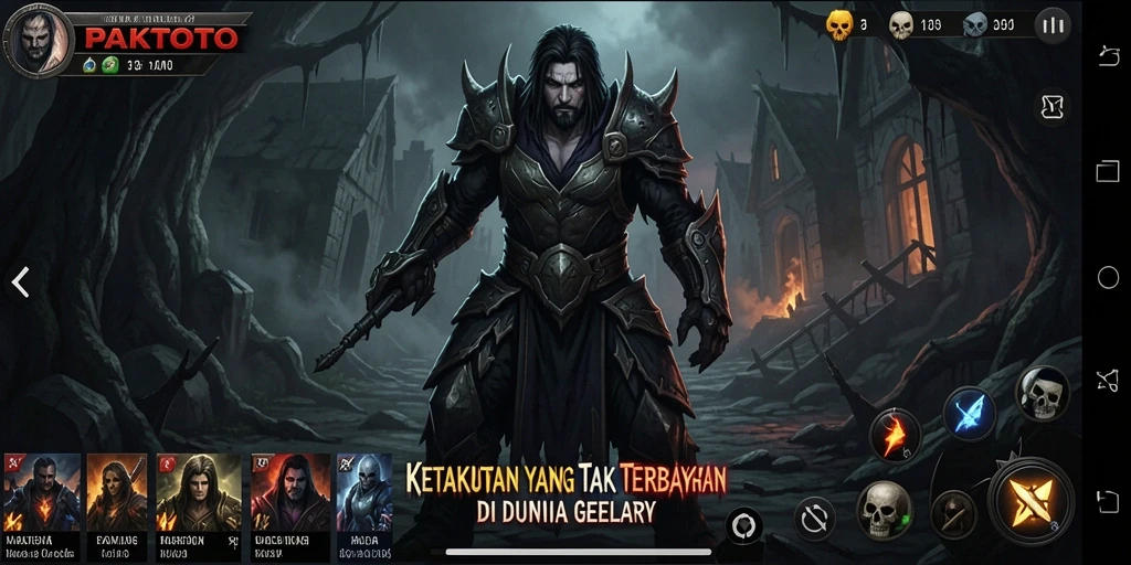Tangkapan layar gameplay PAKTOTO menunjukkan suasana menyeramkan yang memikat.