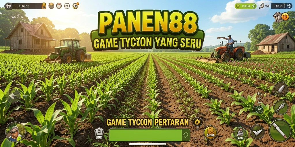 Tampilan gameplay Tycoon PANEN88 yang menarik dan interaktif.