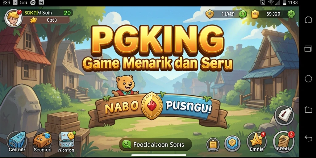 Tampilan menarik dari gameplay PGKING yang seru dan santai.