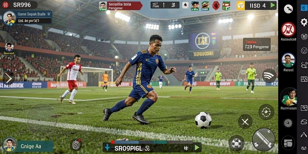 Tampilan gameplay seru dari SR996 yang menggambarkan aksi di lapangan.