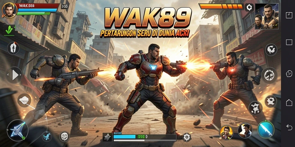 Tampilan aksi seru dalam gameplay WAK89 yang penuh tantangan.