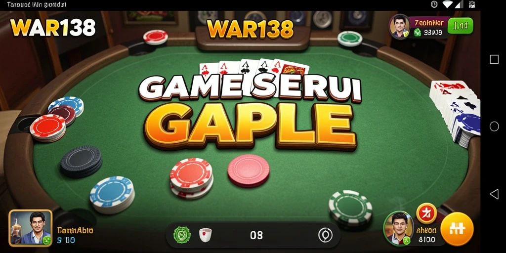 Tampilan gameplay Gaple yang menegangkan dan seru di WAR138.