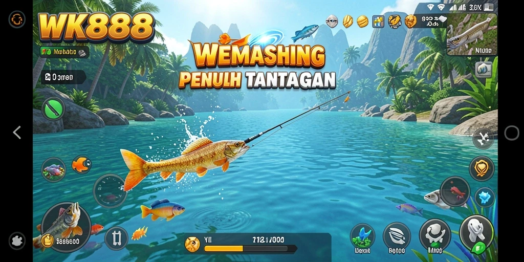 Tangkapan ikan yang memukau dalam permainan WK888.